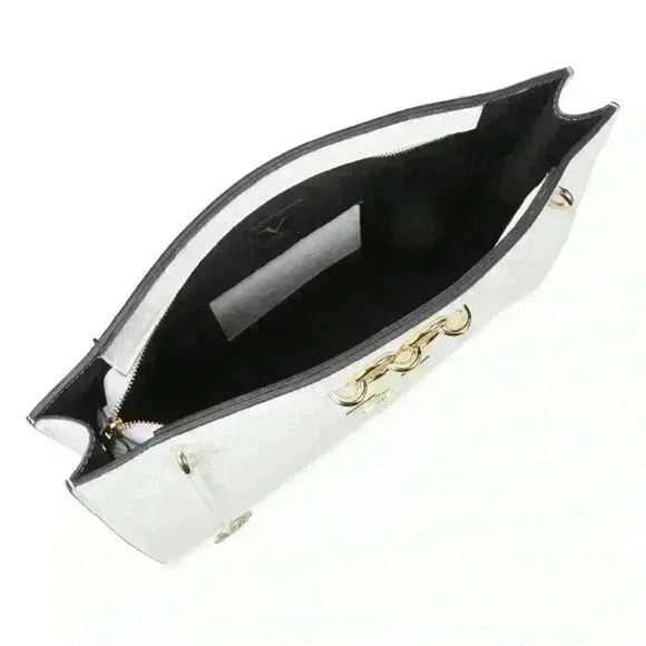 Versace Leather & Chain Tote from Saks work computer luxury office bag school - Picture 3 of 6